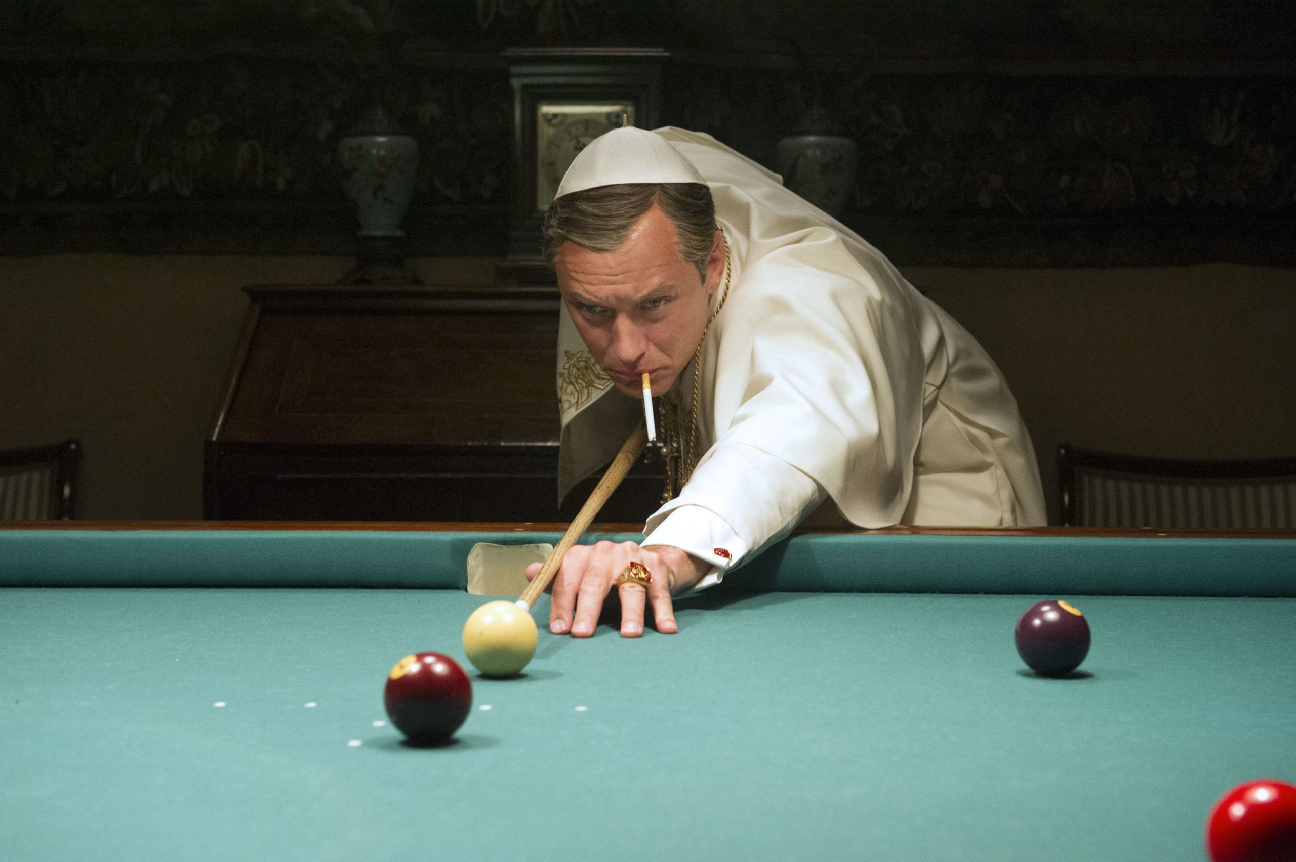 Lenny Belardo dit Pie XIII (Jude Law) dans la Série The Young Pope